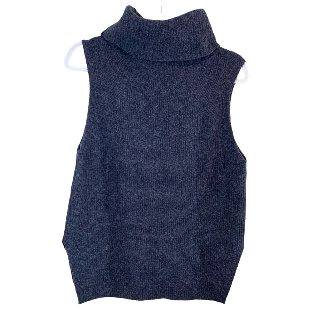 Aritzia - Community Blue Wool Blend Sleeveless Sweater - Size S-M - Picture 5 of 8